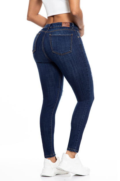 Ref. S2474 Jean elástico skinny color azul oscuro