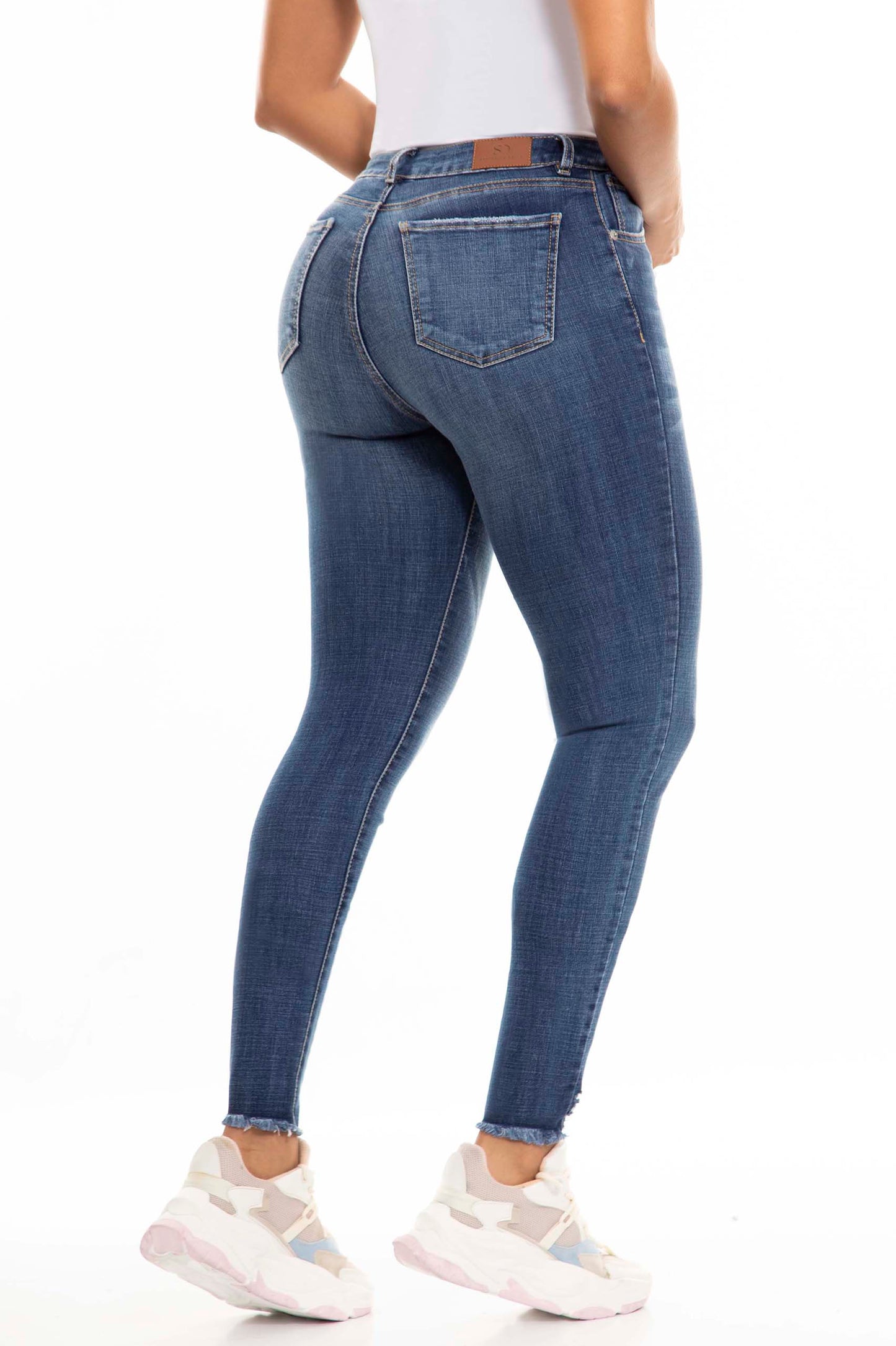 Ref. S2453 Medium blue skinny stretch jean