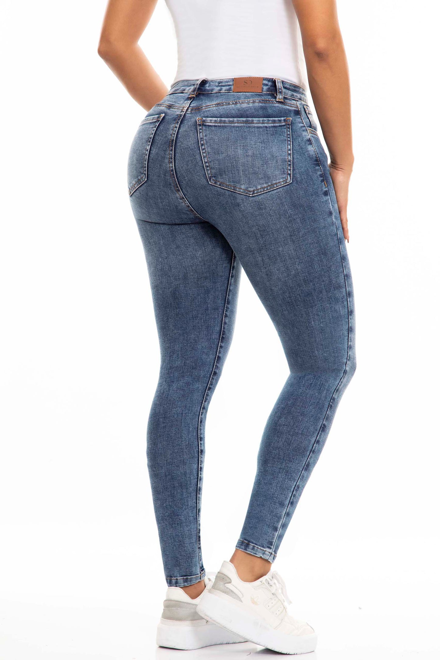 Ref. S2452 Dark blue skinny elastic jean