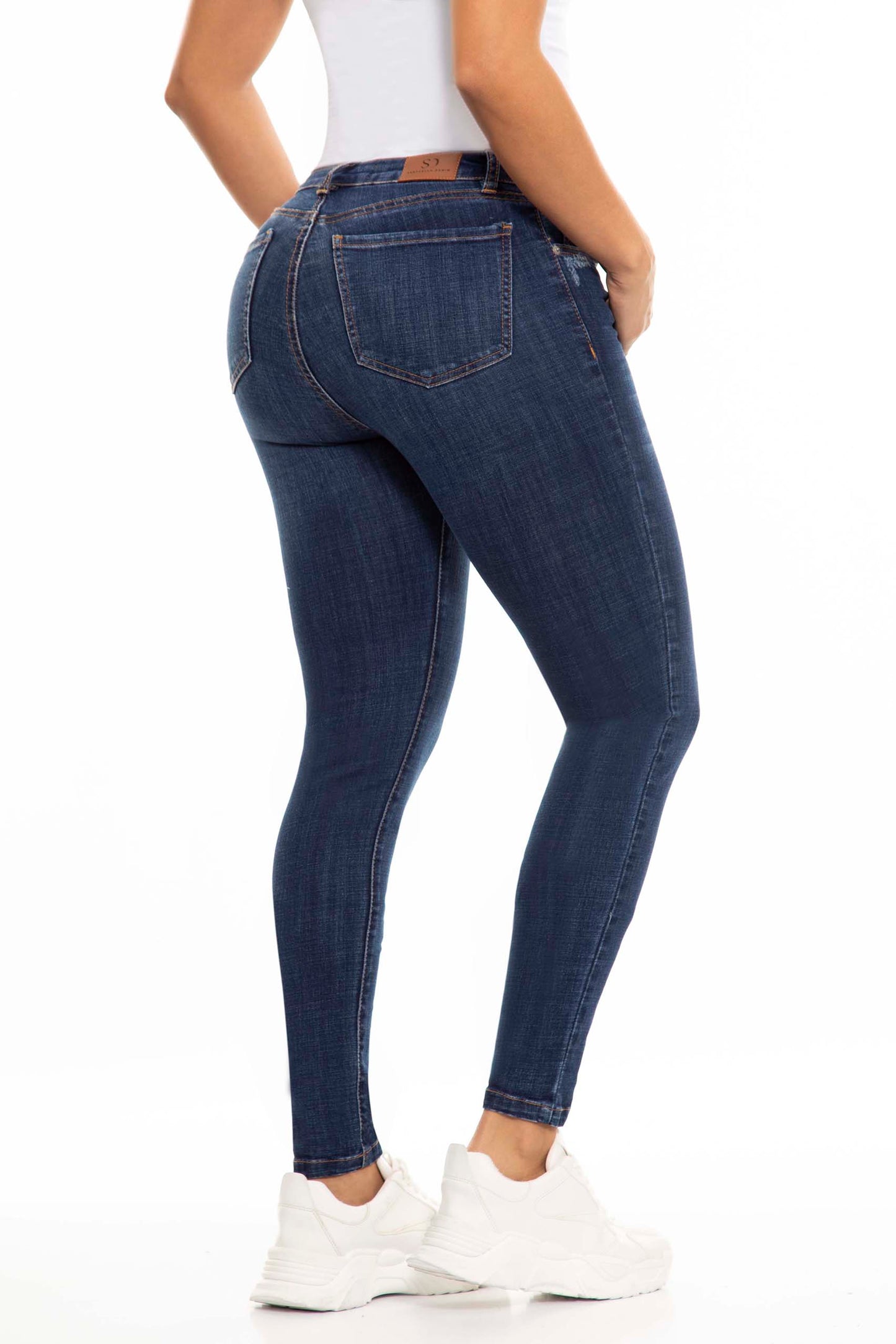 Ref. S2456 Dark blue skinny elastic jean