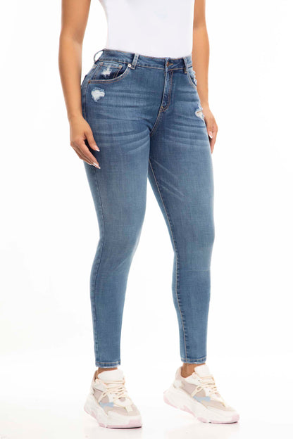 Ref. S2455 High-rise skinny elastic jean