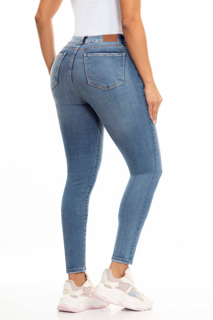 Ref. S2455 High-rise skinny elastic jean